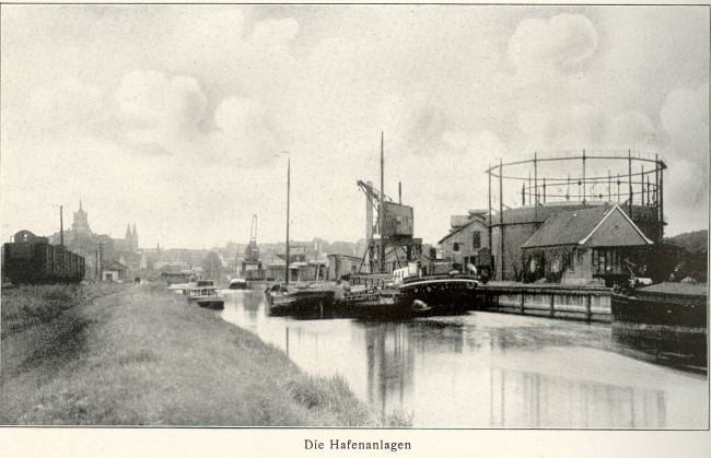 Die alte Hafenanlagen von Kleve