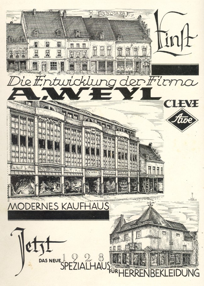 Die traditionelle Entwicklung des Klever Kaufhofs