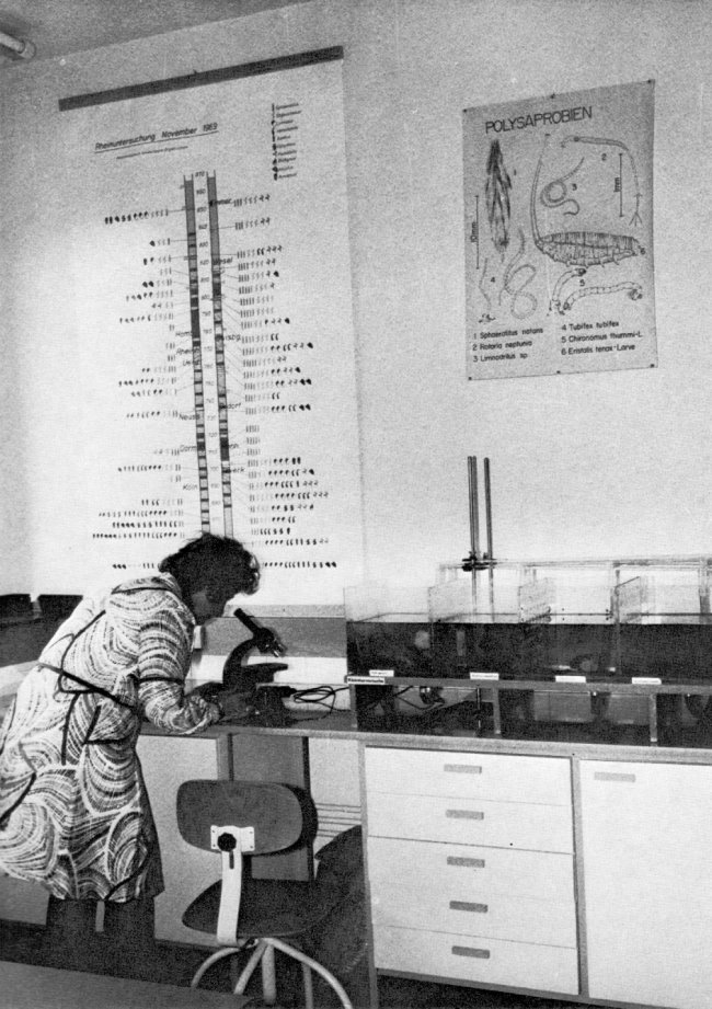 Die Wasserkontrollstation des Rheins in Bimmen