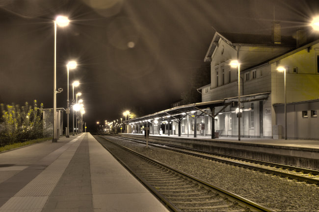Zoals in de film: Het herfstige treinstation van Kleef