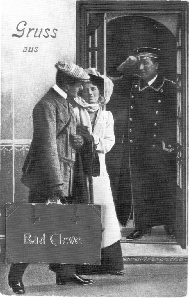 Ein Leporello mit Gruß aus Bad Cleve