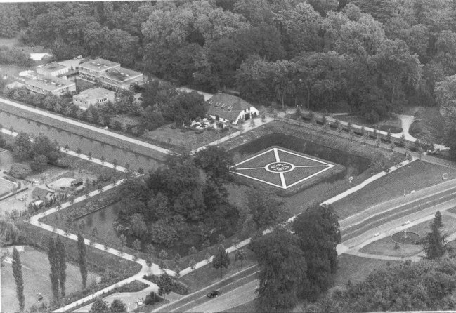 Kinderheim Münze, Altes Landhaus, Enteninsel - Kleve von oben