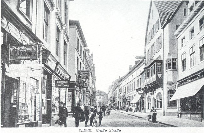  De winkels op Grosse Strasse met Kaiserhof