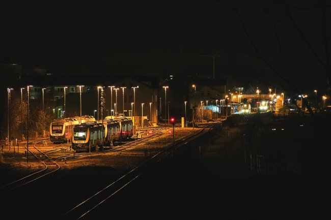 Nachtruhe am Klever Bahnhof