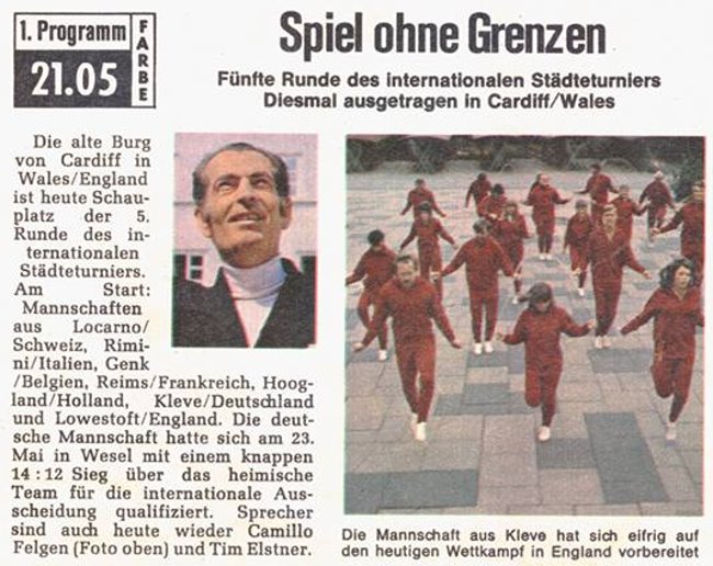 Hast Du das damals gesehen? Spiel ohne Grenzen mit Kleve