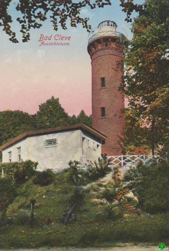 Der gefärbte Aussichtsturm von Kleve