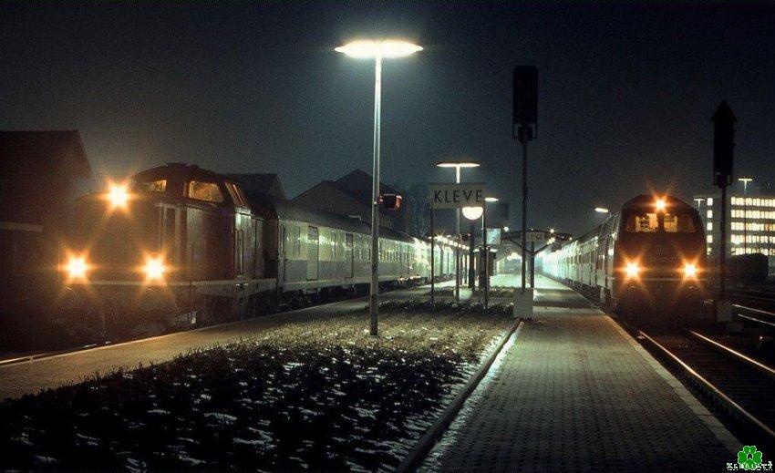 Züge im Klever Bahnhof