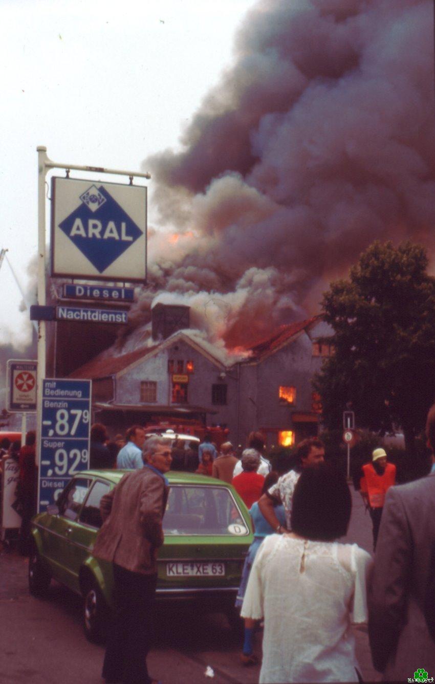 Großbrand in der Klever Unterstadt