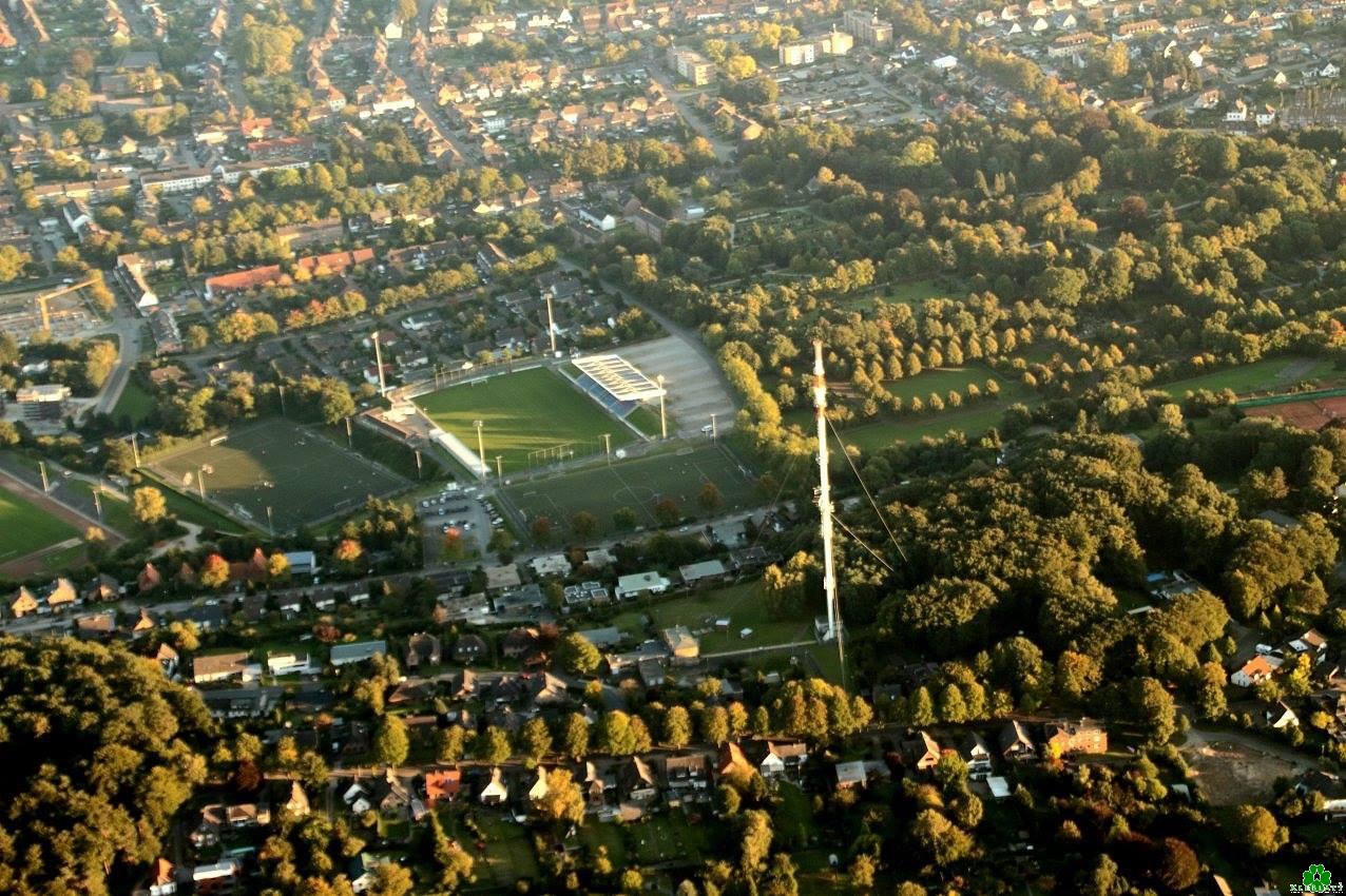 Das Fußball-Stadion von Kleve