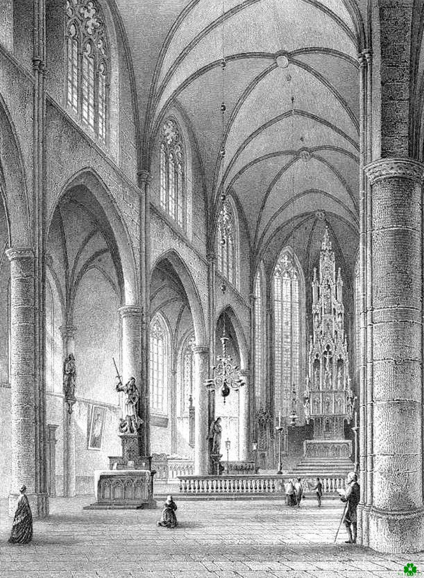 Die Stiftskirche im 18. Jahrhundert