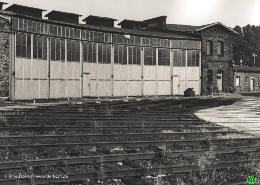 Die Abstellgleise beim Klever Lokschuppen