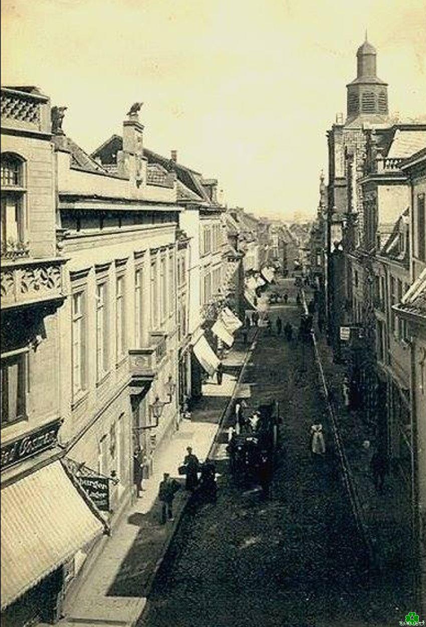 Große Straße in Kleve vor 110 Jahren