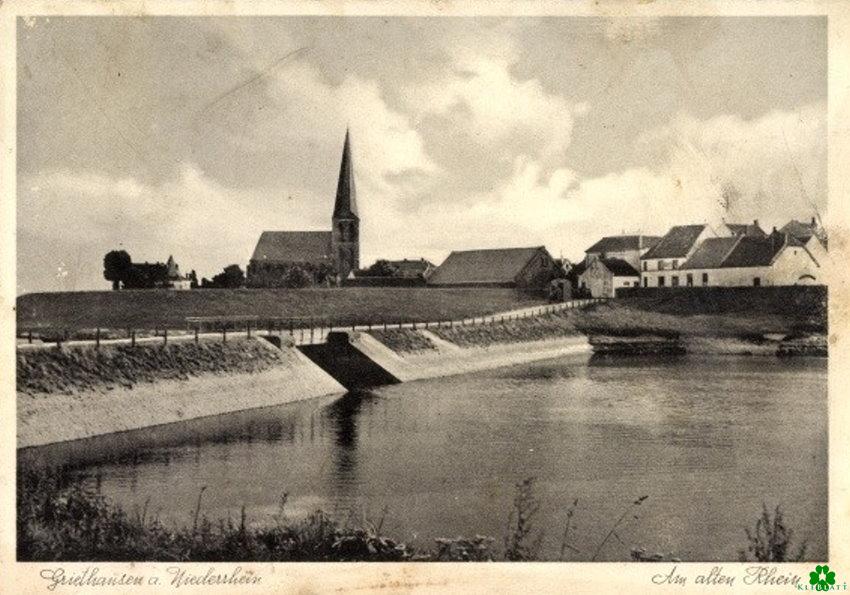 Griethausen am alten Rhein vor langer Zeit