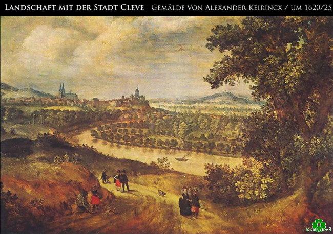 Stadt Cleve in den 20ern des 17.Jahrhunderts