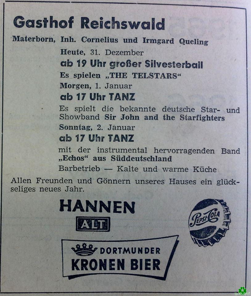 Wie wäre es mit dem Silvesterball im Gasthof Reichswald?