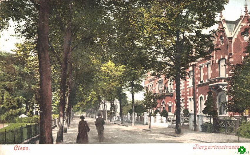 Die bunte Tiergartenstraße in Kleve