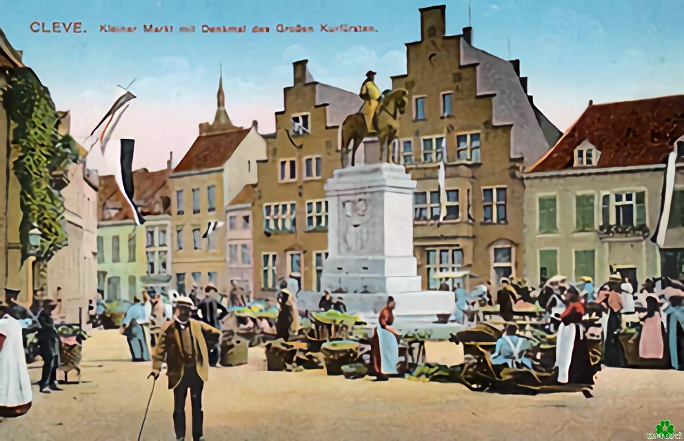 Kleiner Markt - knallbunt und belebt