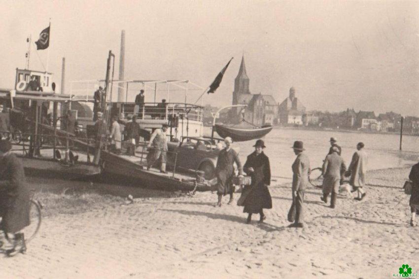 Die Rheinfähre in den Dreissiger Jahren