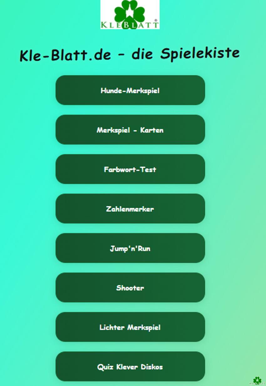 Kennst Du schon unsere neue KLE-Blatt Spielebox?