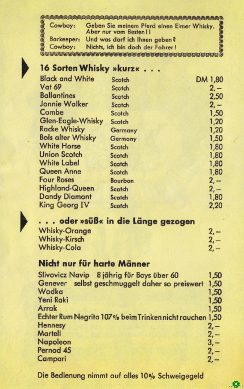 Was für Zeiten - Whisky im Whisky Saloon
